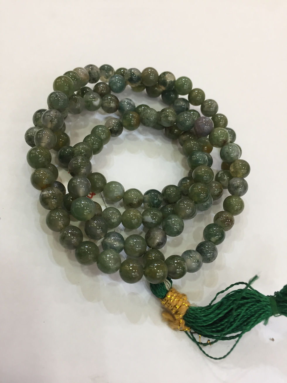 Thumbnail: Moss Agate Beads Mala