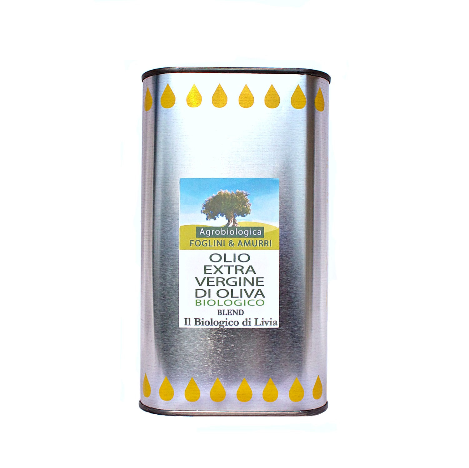 Olio EVO "IL BIOLOGICO DI LIVIA" - Lattina 1,0 lt