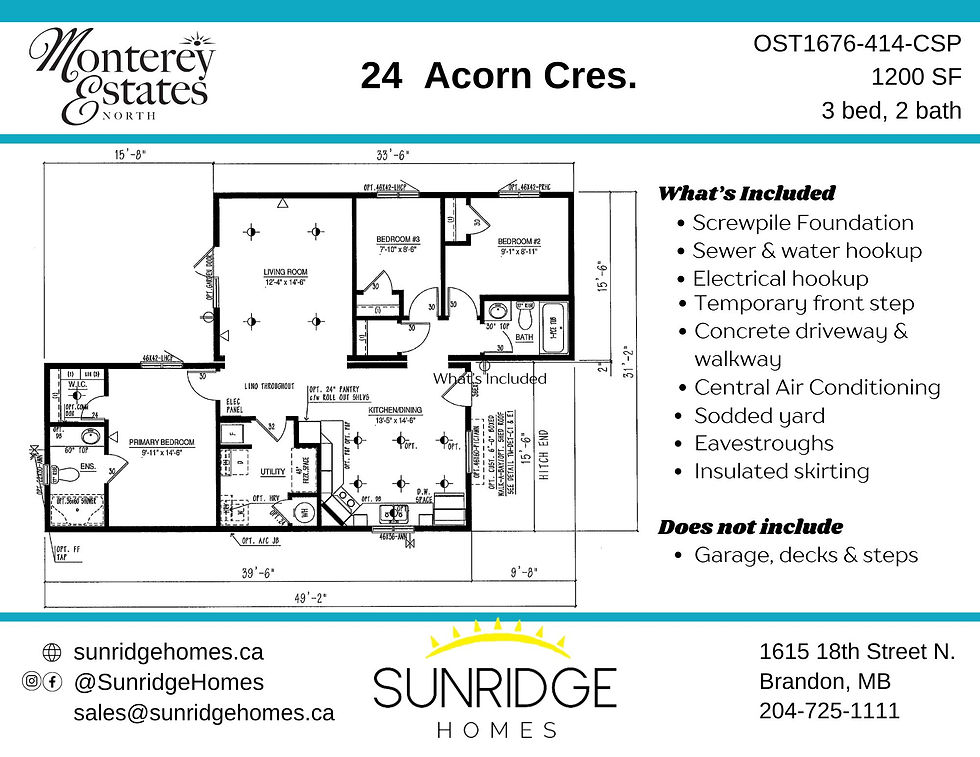 Thumbnail: Monterey Estates NORTH, 24 Acorn Crescent, Brandon