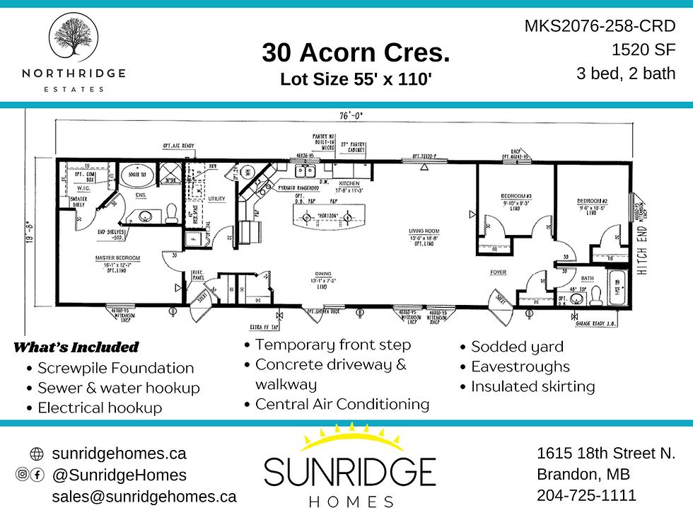 Thumbnail: Monterey Estates NORTH,  30 Acorn Crescent, Brandon