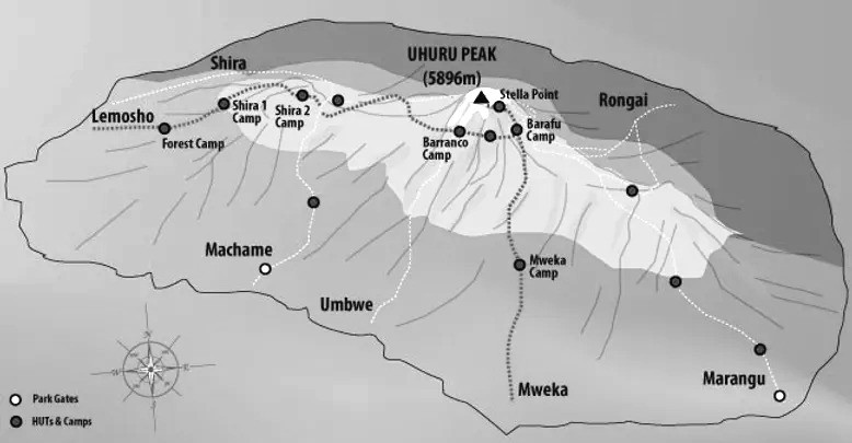 7 Days Lemosho Route