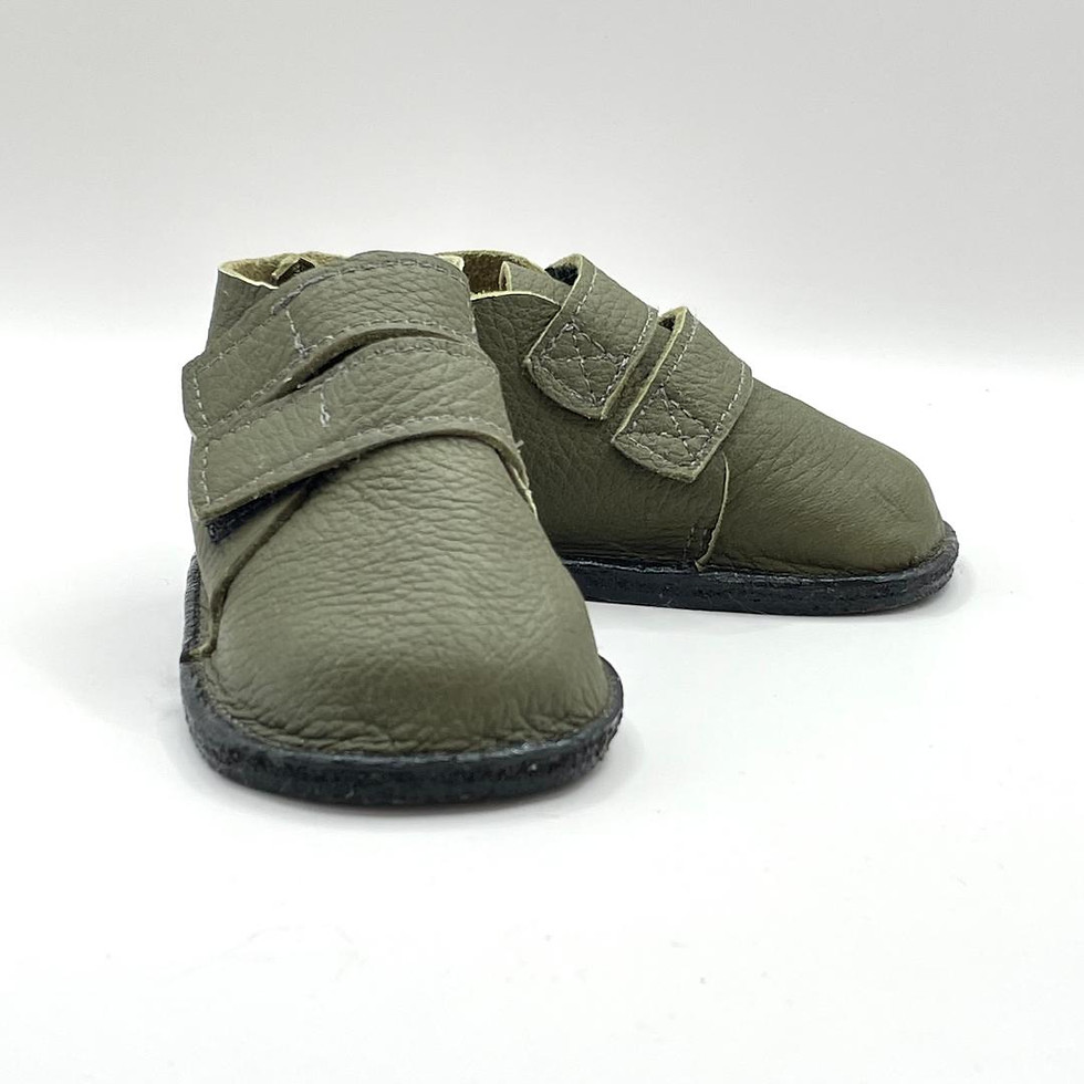 Thumbnail: Toddler Boys Army Green boot Twin Velcro