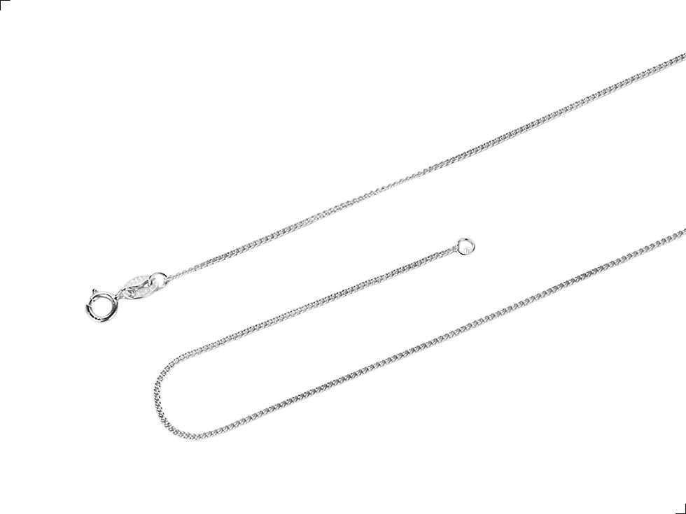 Miniatura: Cadena Plata De 1ra Ley 925 Anillas Redondas