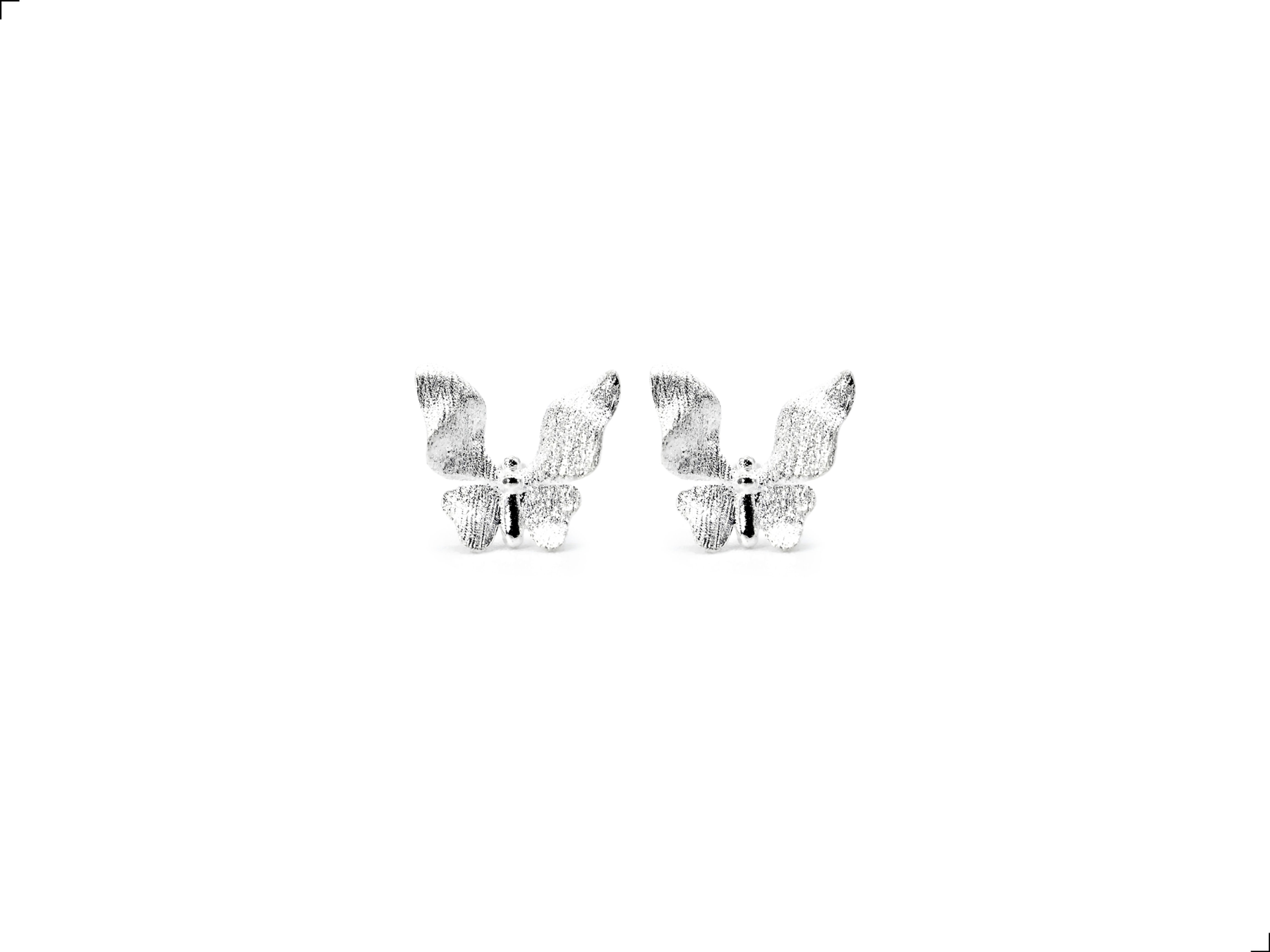 Aretes Mariposa Plata De 1ra Ley 925