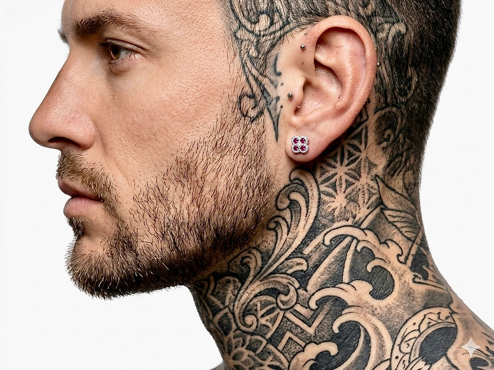 Miniatura: Aretes Trebol Rubí Plata De 1ra Ley 925