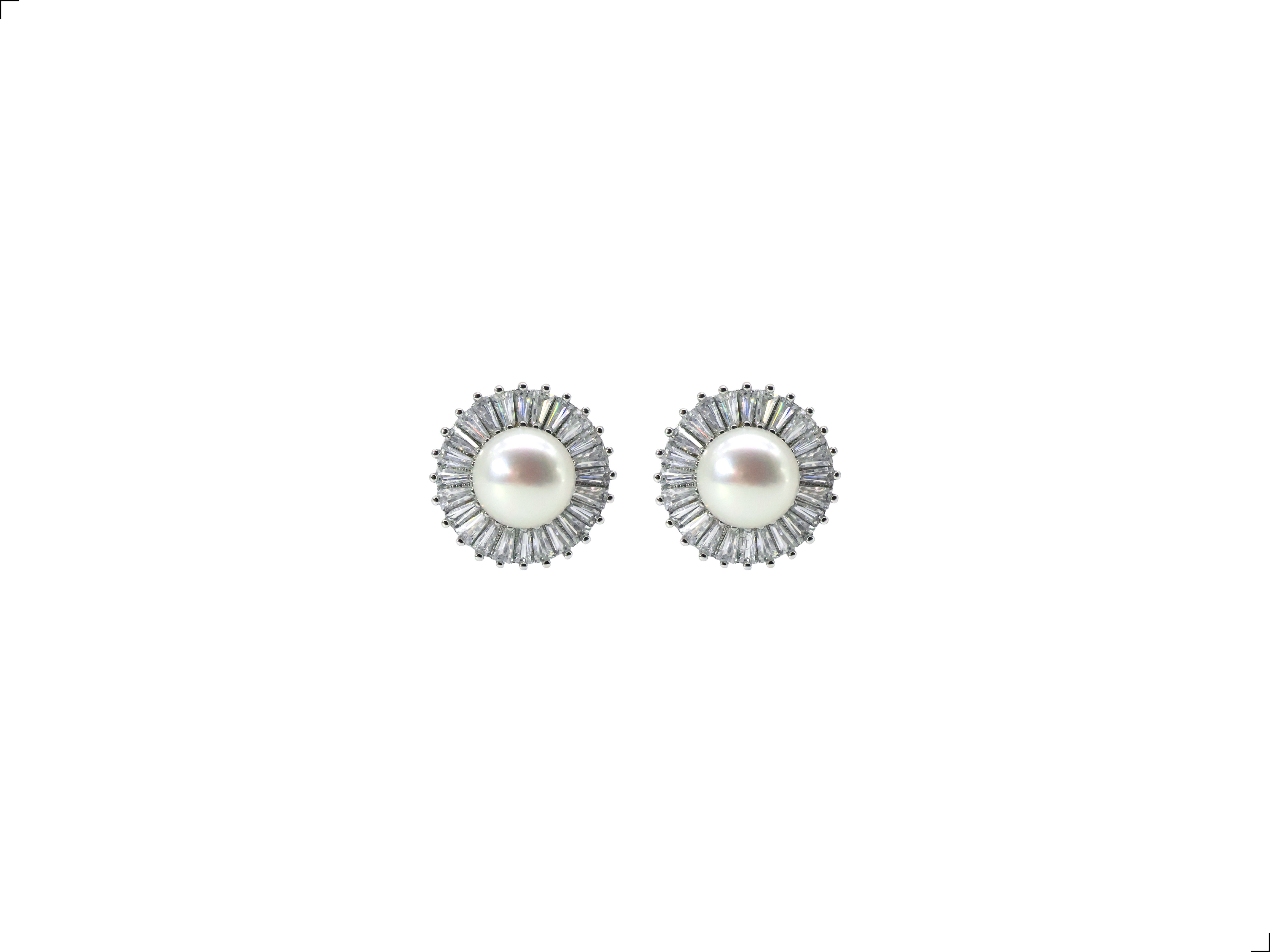 Aretes Perla Natural Plata Esterlina 925 Sol