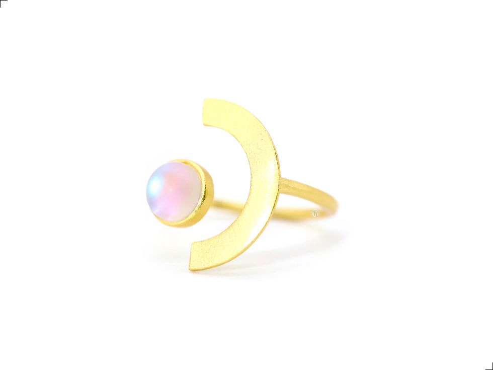 Miniatura: Anillo Òpalo Plata 1ra Ley 925 Gold Òrbita