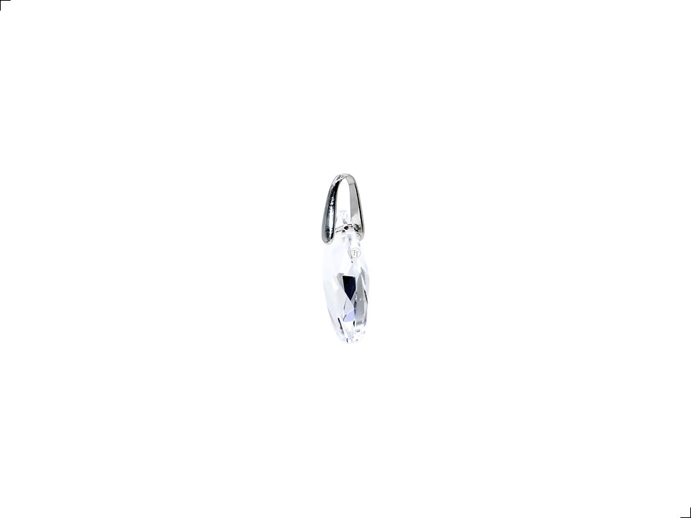 Miniatura: Collar Cuarzo Nano Plata 1ra Ley 925 Gota Facetada