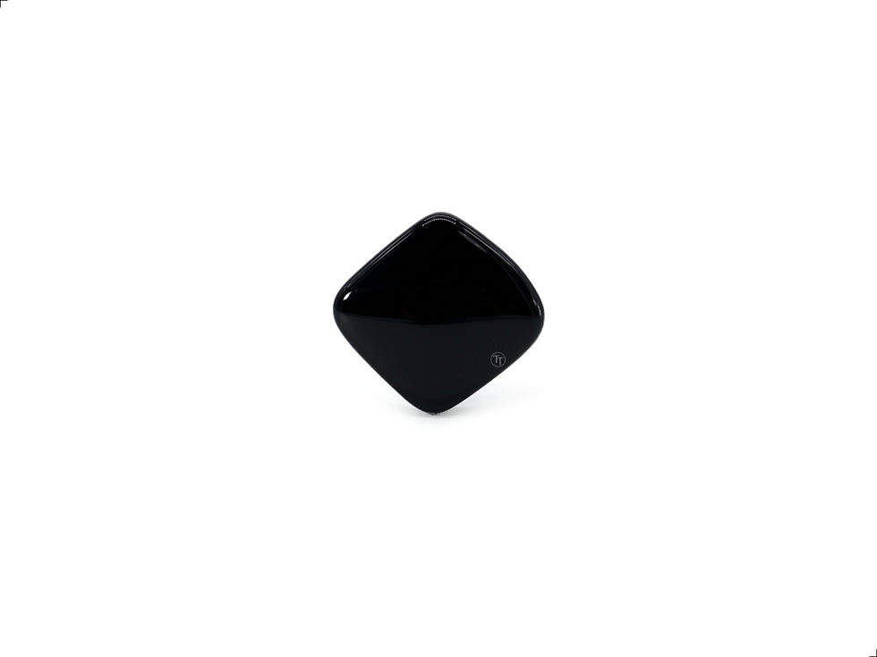 Miniatura: Anillo Rombo Obsidiana Natural