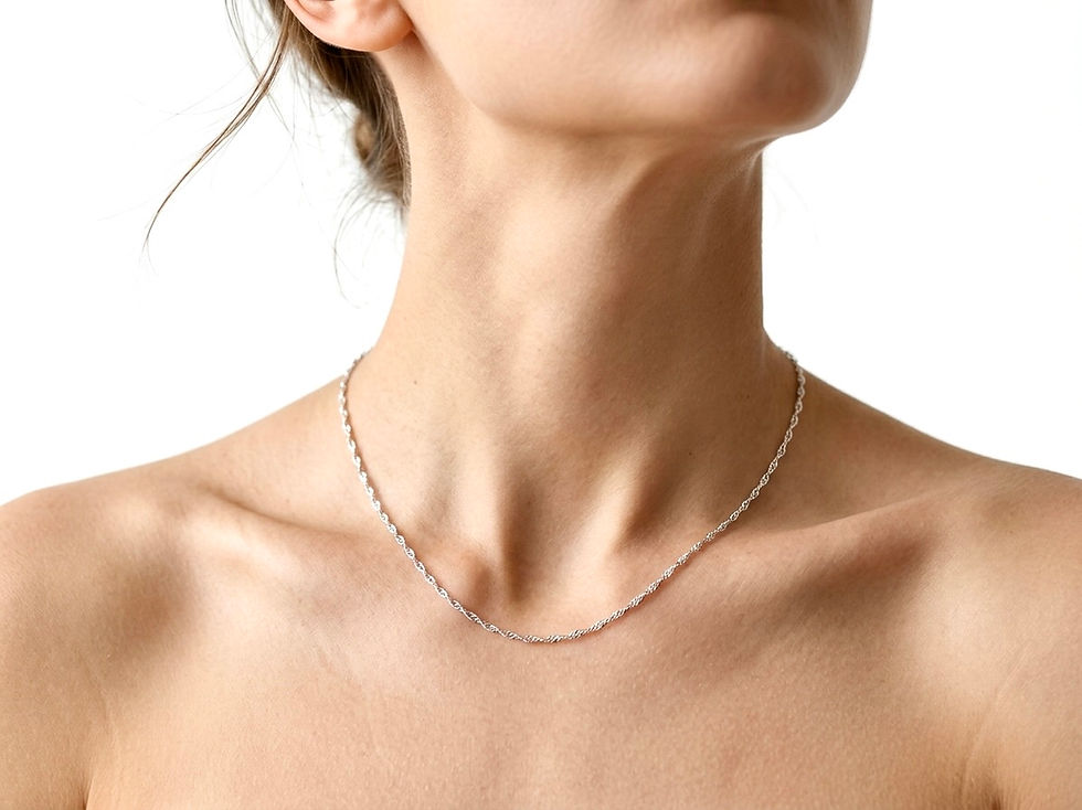 Miniatura: Cadena Plata 1ra Ley 925 Torzal 45 Cms