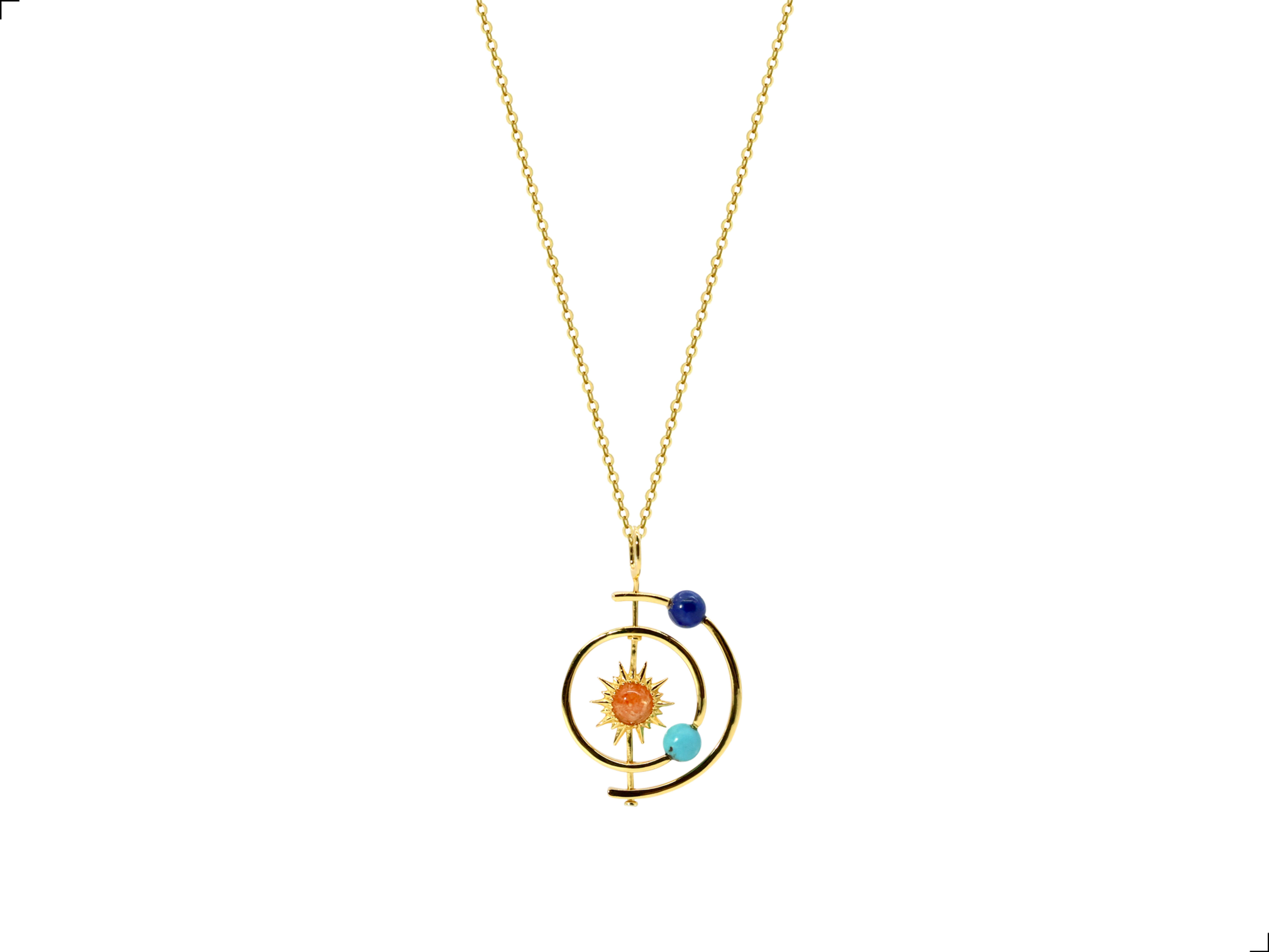 Collar Galaxia Plata 1ra Ley 925 Gold Natural´s