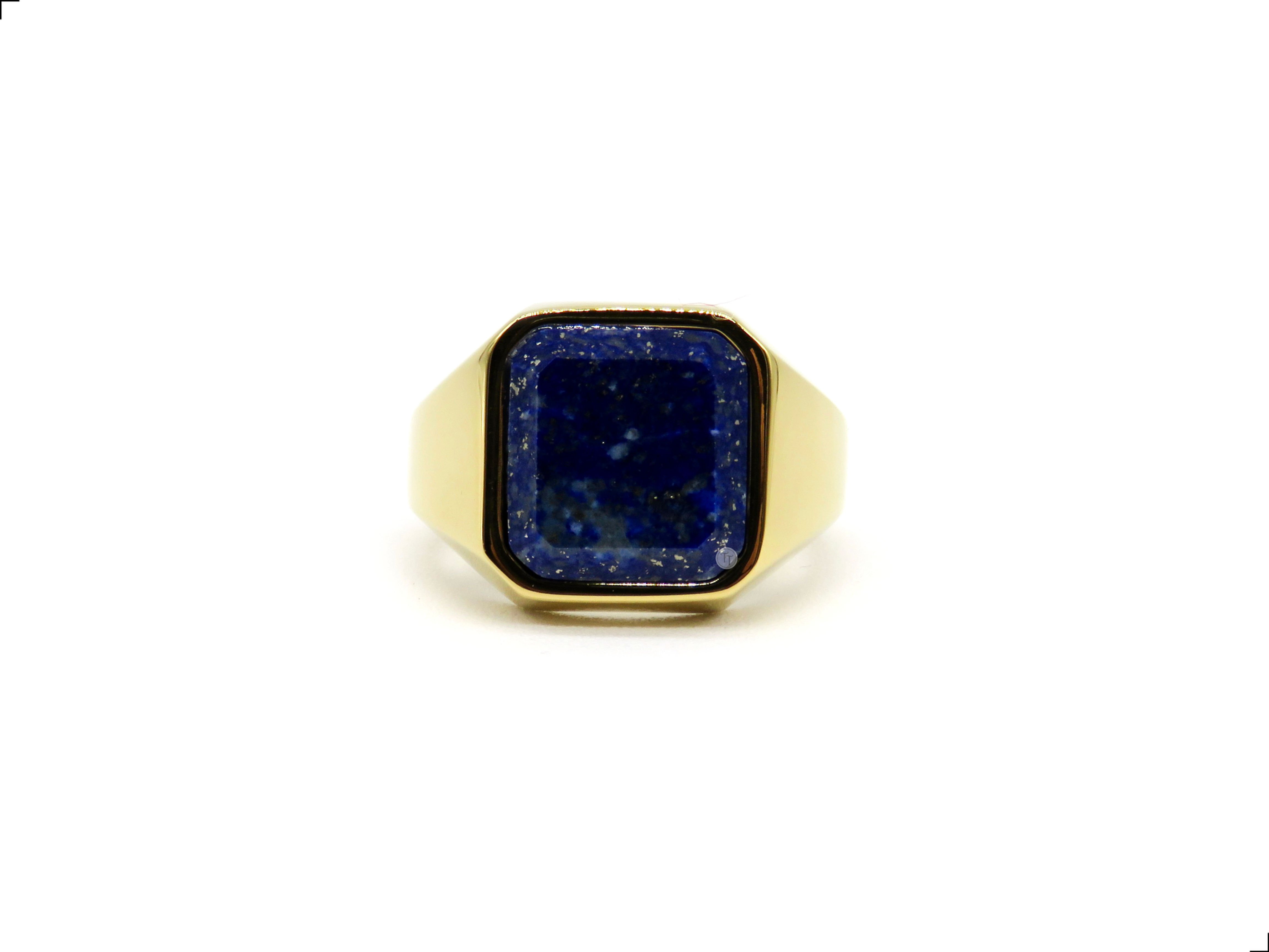 Anillo Lapislázuli Titanio 18k Cuneo
