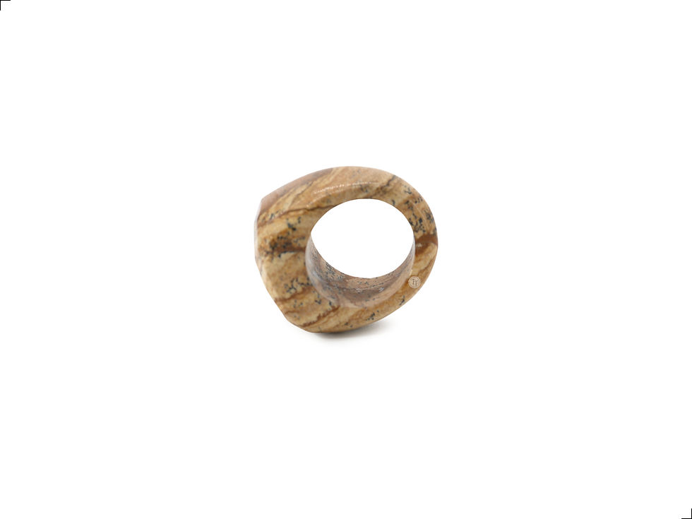 Miniatura: Anillo Mama Ágata Hindu Natural