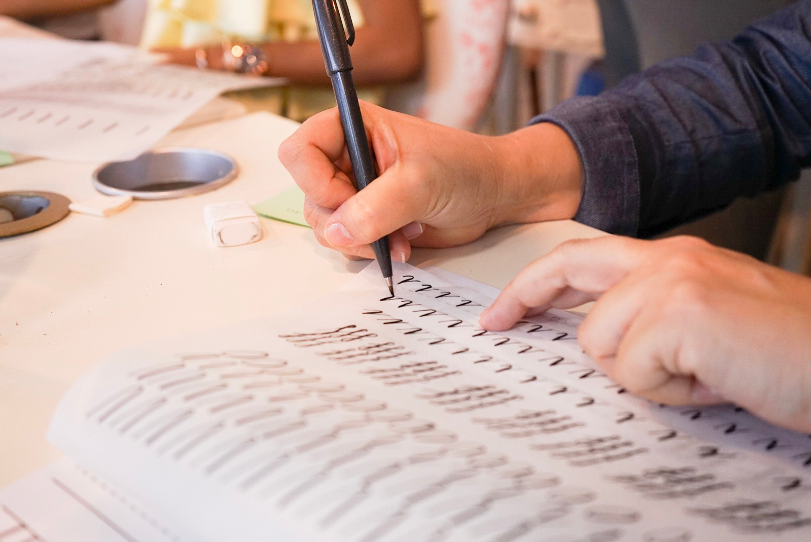 Calligraphy practicing Worksheets