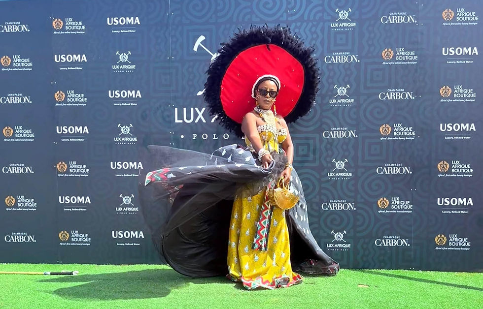 iSintu saMahlabezulu Celebrates Thandiwe Bianca Mpala's Best Dressed Victory at Lux Afrique Polo Day 2026