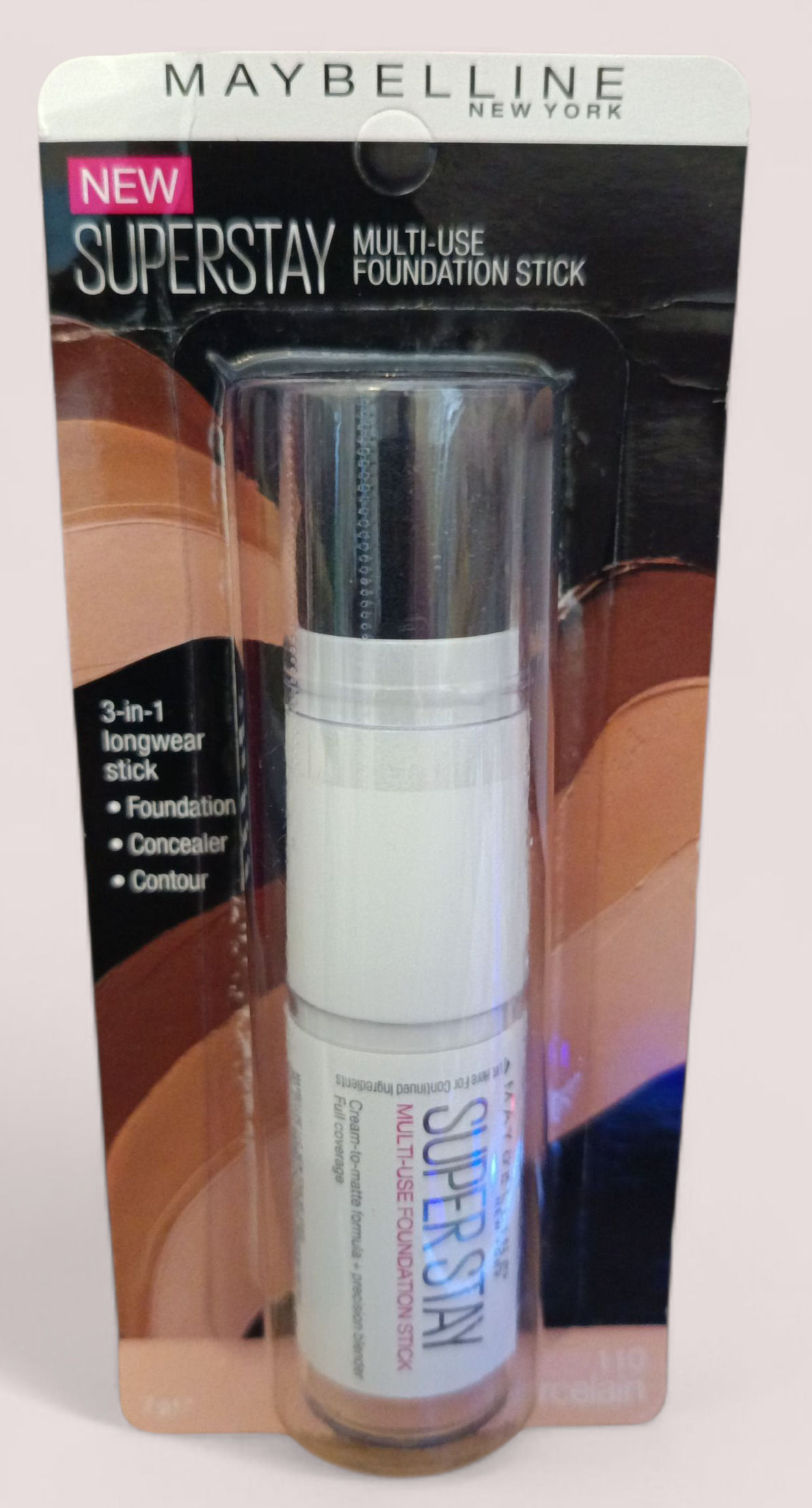 Maybelline Super Stay 3 in 1 Foundation Stick - Porcelain 110