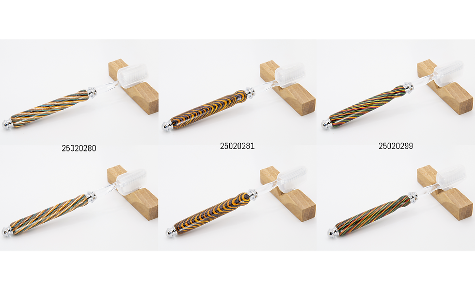 Miniature : Brosse à dents en bois coloré
