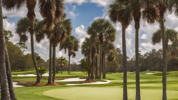 florida golf course showing a lot of trees and palm trees with healthy trees.jpg