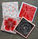 four enamelled steel coasters decorated with S'Grafitto techniques