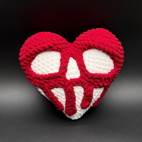 Poison Heart Pillow Crochet Pattern | Off the Hook Crochet
