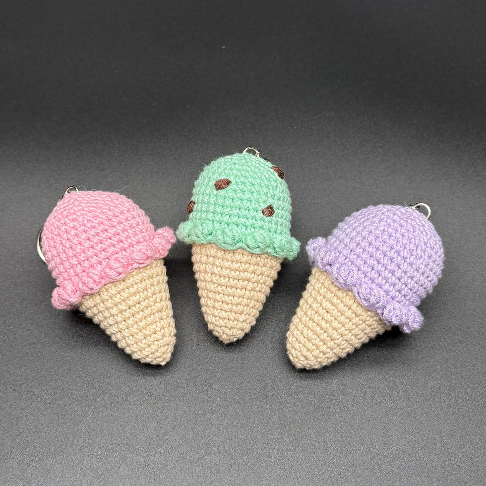 Thumbnail: Ice Cream Cone Amigurumi Crochet Pattern