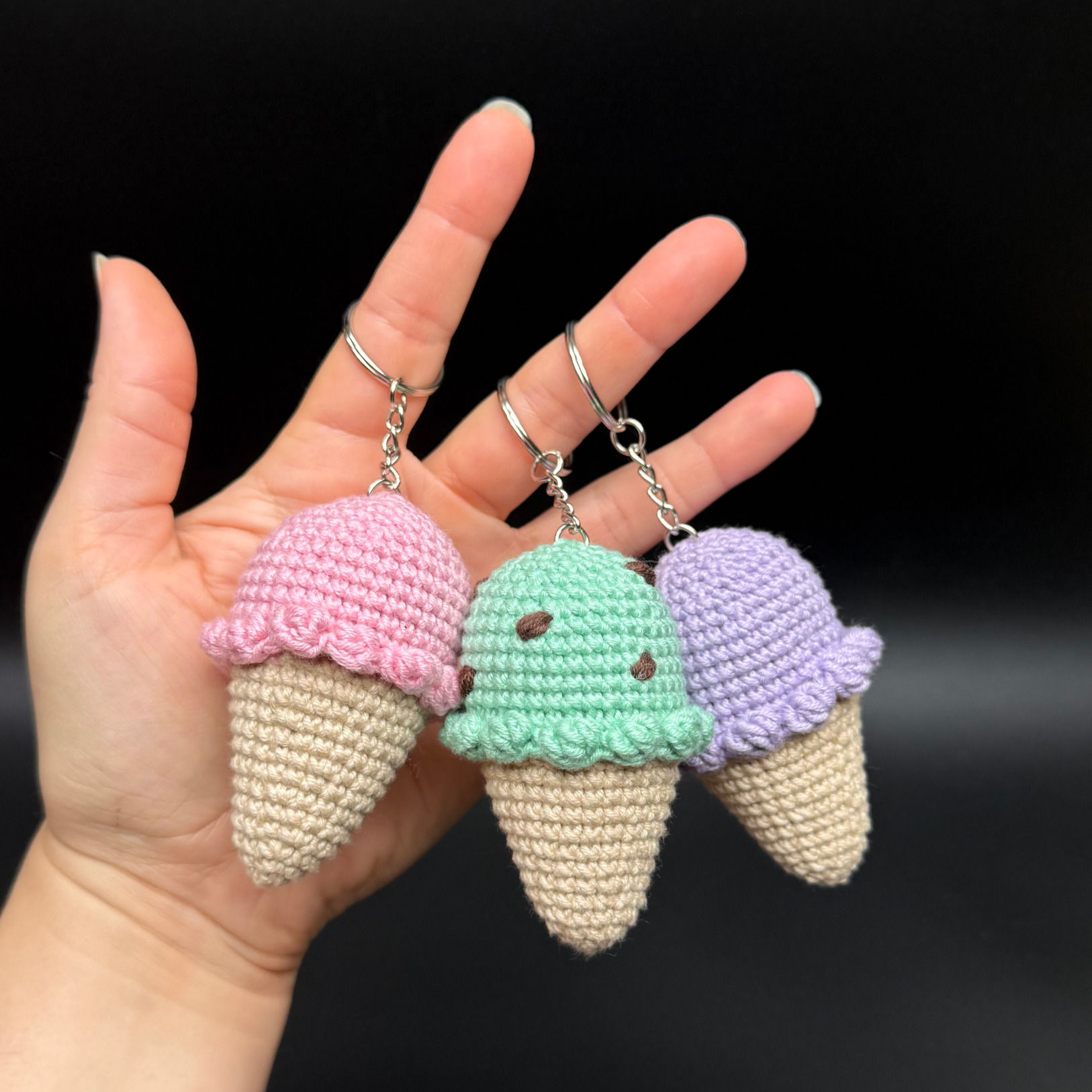 Ice Cream Cone Amigurumi Crochet Pattern