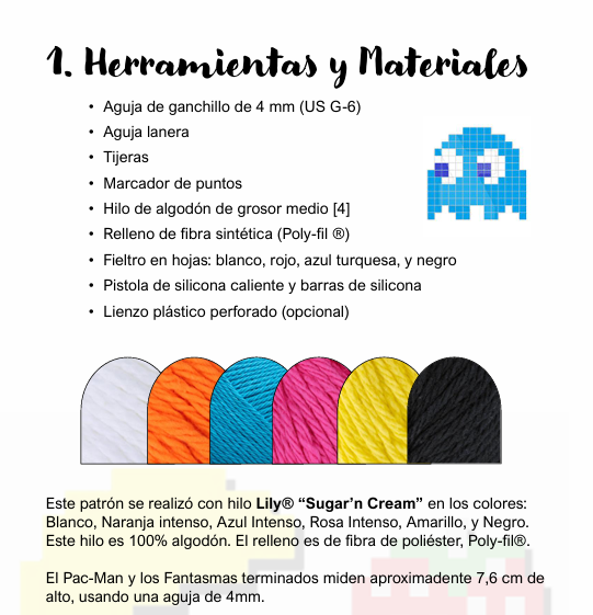 Thumbnail: Pac-Man & Ghosts Crochet Pattern | English - Español