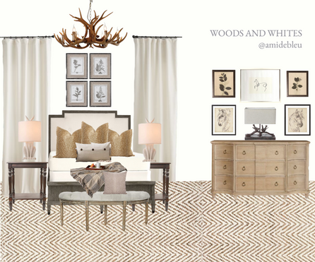 AFFORDABLE WOOD + WHITE ROOM