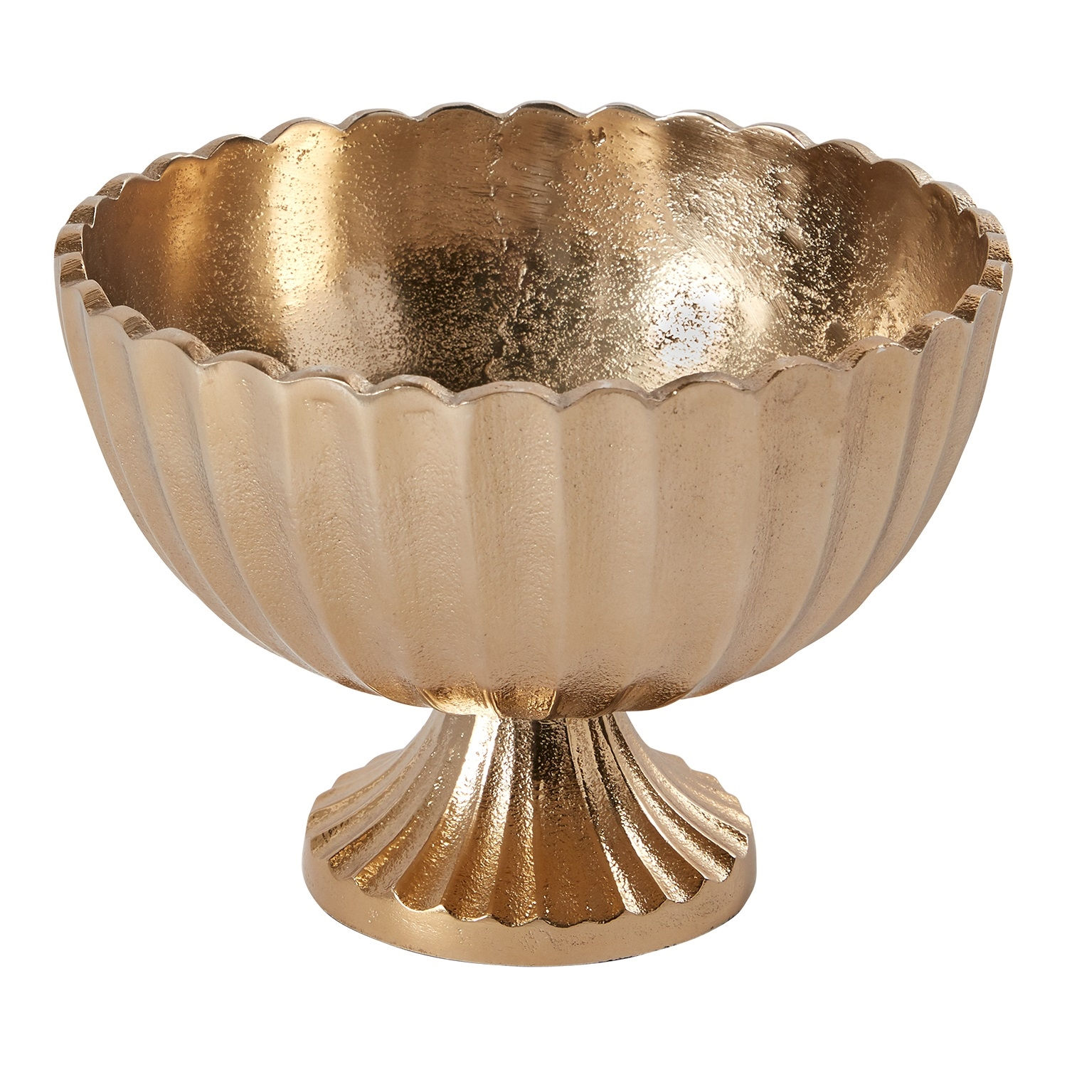 Scalloped Gold Compote - more arriving 04/18/2021