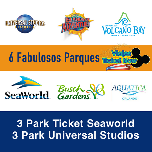 3 Park Seaworld / 3 Park Universal Studios Viajes Ticket Now 465
