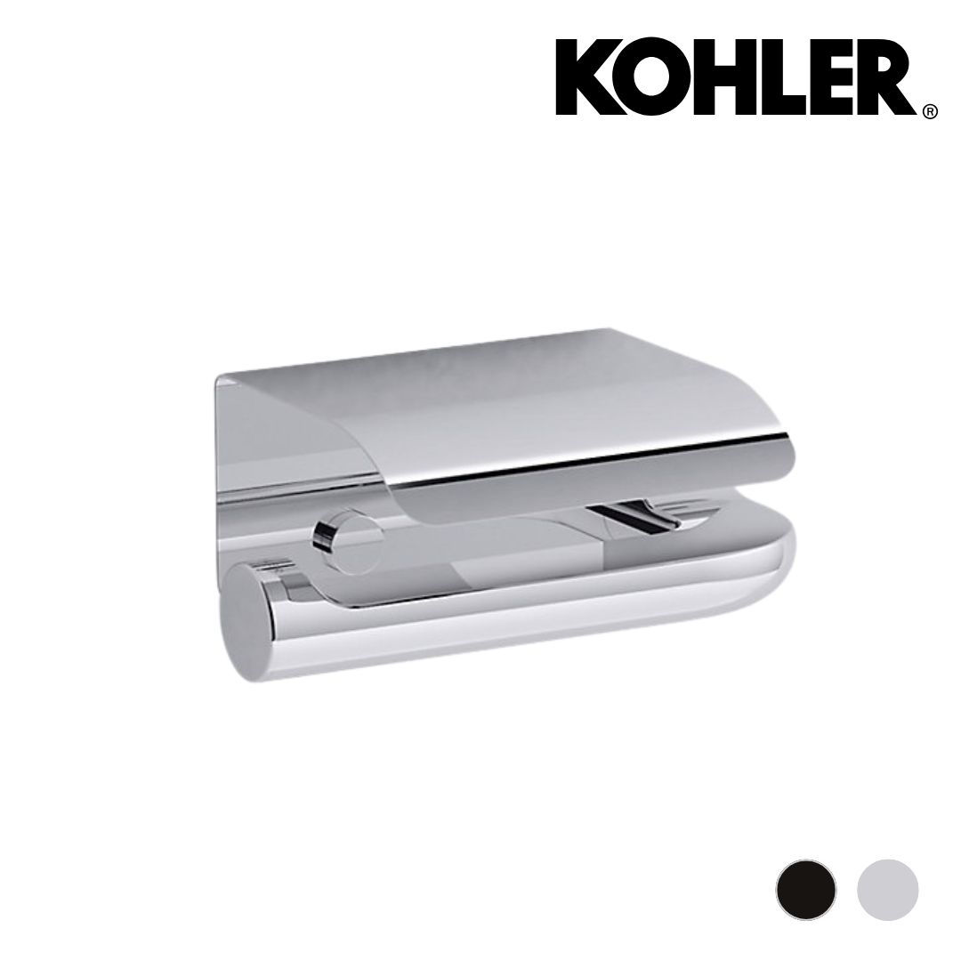KOHLER July 廁紙架-帶蓋-K-45403T-CP鉻-K-45403T-BL黑