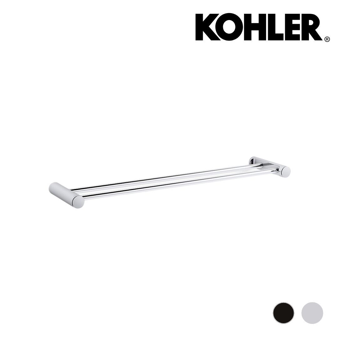 KOHLER July 60cm 雙層毛巾桿-K-45397T-CP鉻K-45397T-BL黑