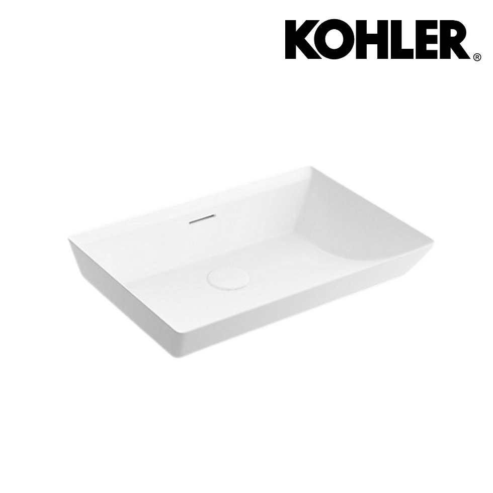 縮圖：KOHLER Brazn 檯面盆-無龍頭孔-K-EX21060T 共2色  K-EX21060T-HB1黑 K-EX21060T-0白