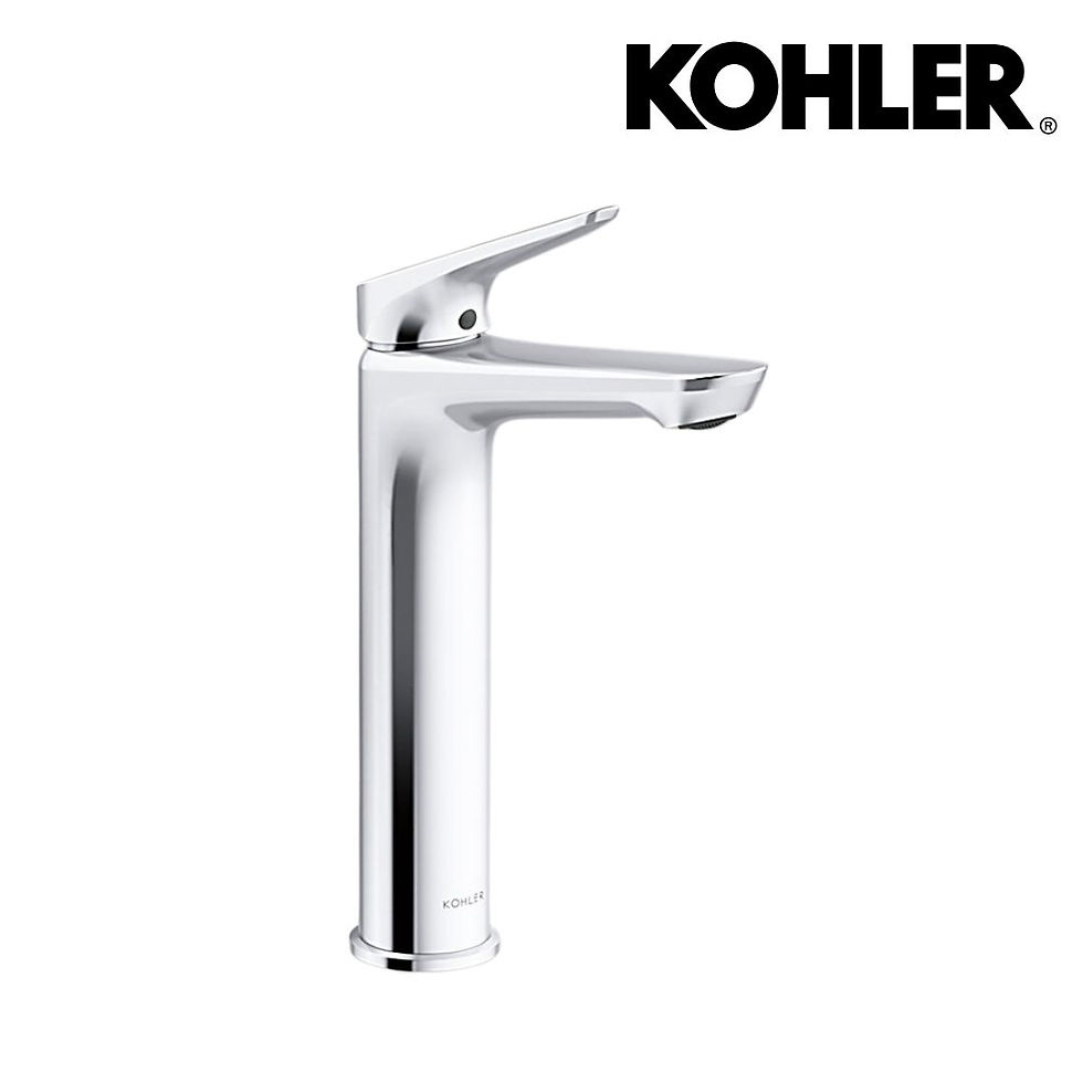 縮圖：KOHLER FLUENCE 單槍加高面盆龍頭-K-33822T-4 共4色  K-33811T-4-BL黑 K-33811T-4-CP鉻 K-33811T-4-AF法藍金 K-33811T-4-BN羅曼銀