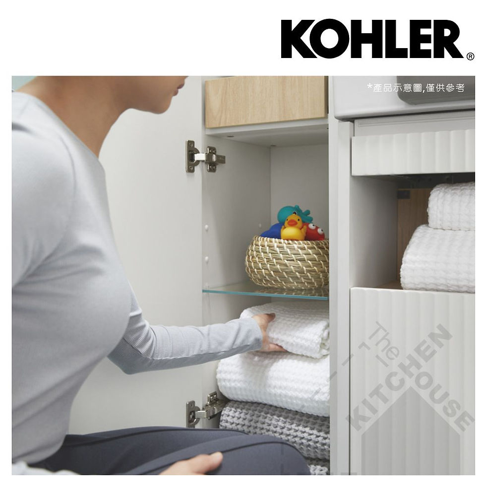 縮圖：KOHLER Spacity 置物高櫃左右開烏木黑-K-32164K-R-PPG K-32164K-L-PPG