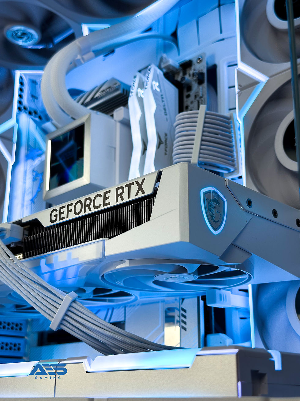 Thumbnail: RTX 5080 All White Gaming PC | AMD Ryzen 7 9850x3D | AES Whiteout LCD