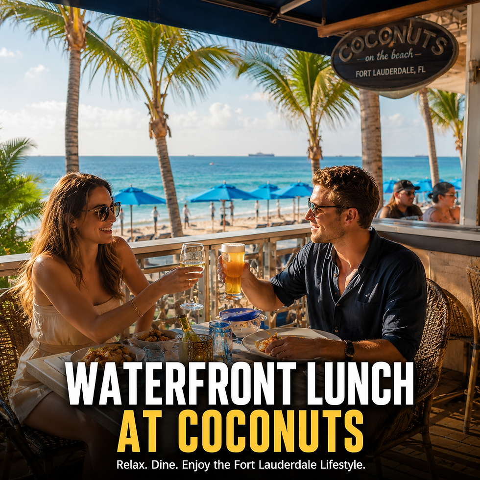 Waterfront dining at Coconuts