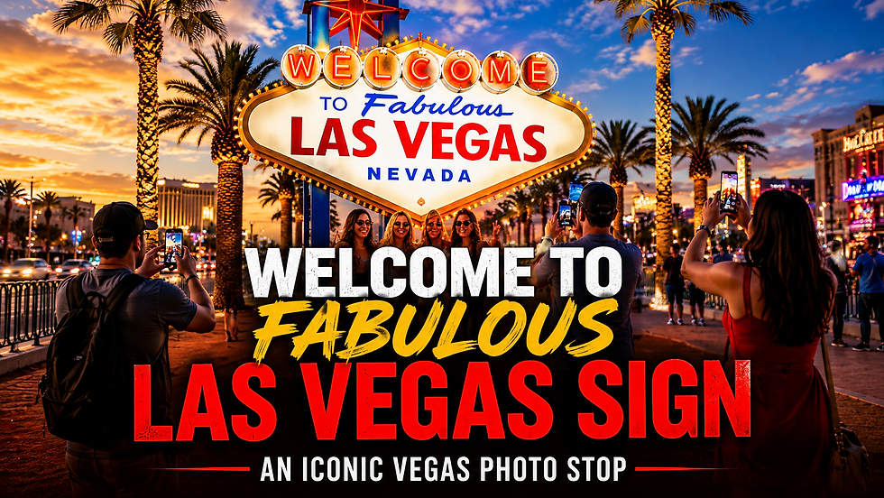 Iconic Las Vegas photo spot at sunset