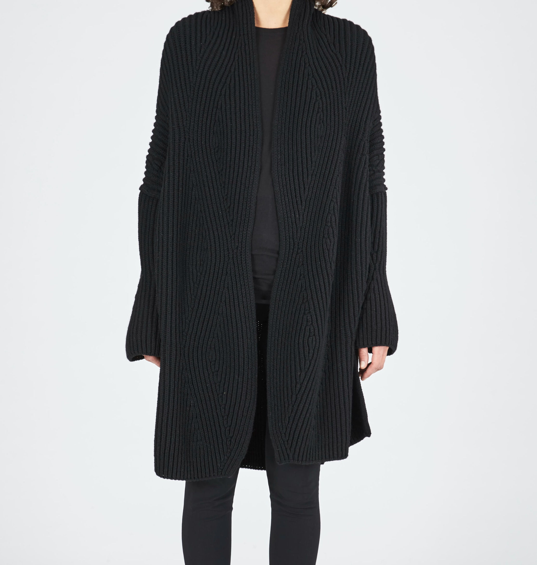 Black Knit Cardigan