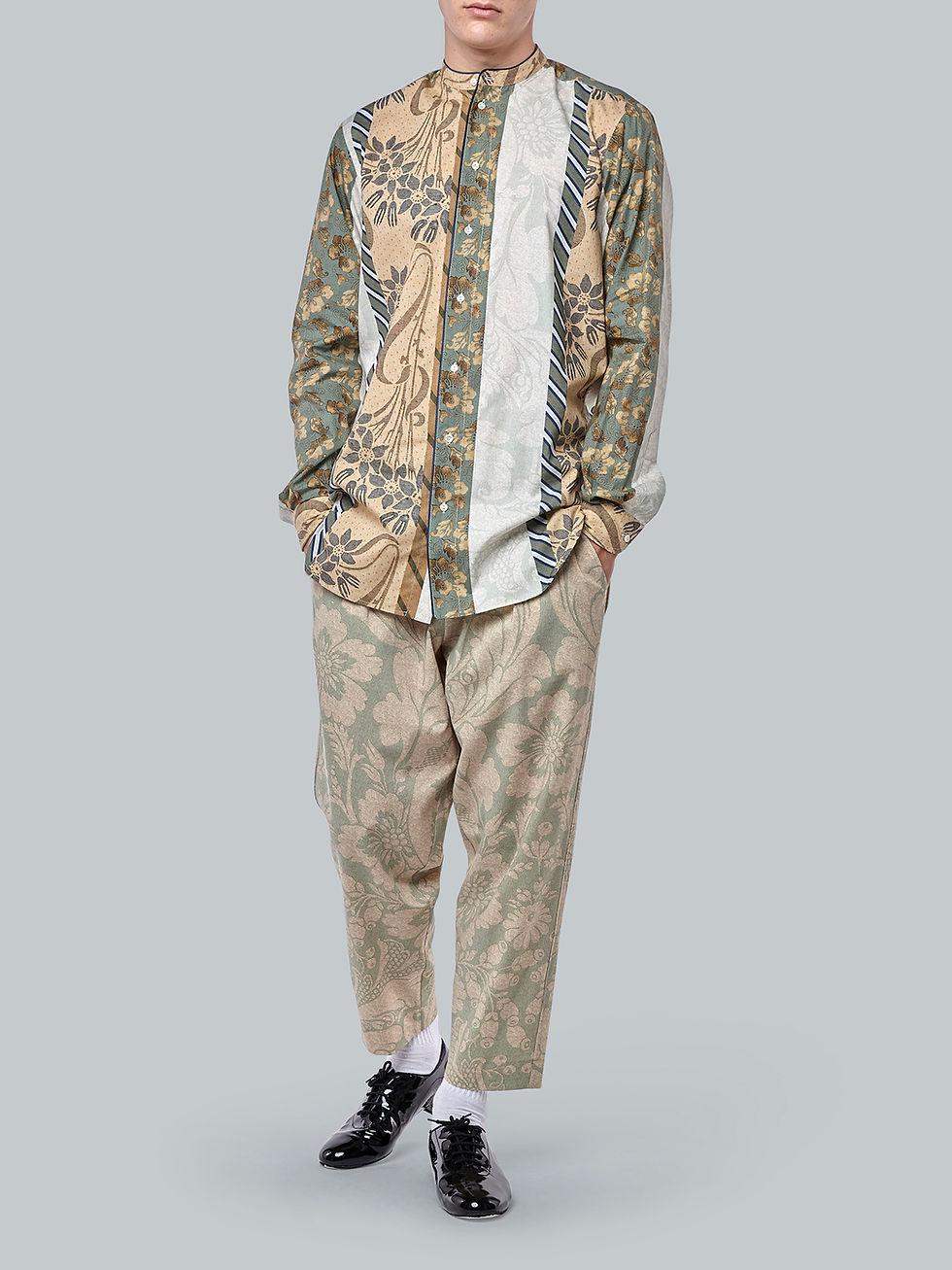 Thumbnail: Mandarin Collar Long Sleeve