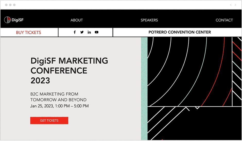 Ejemplo de diseño web con movimiento