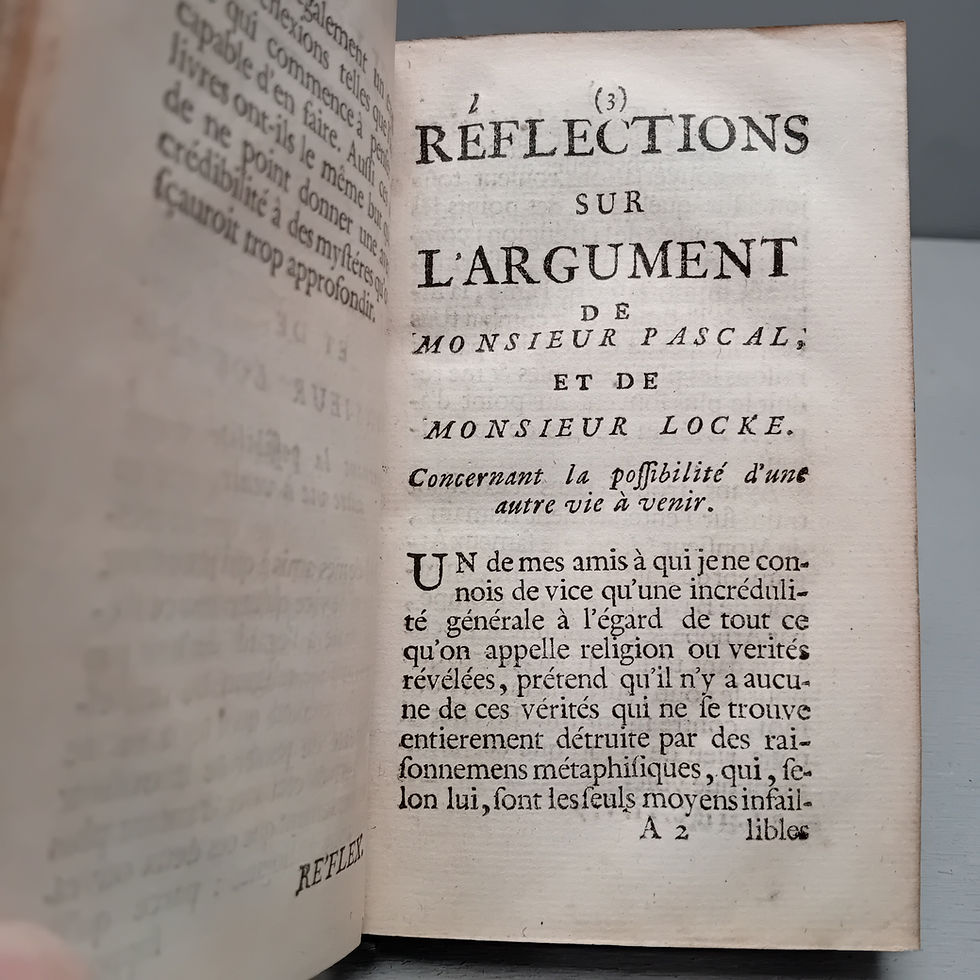 Miniature : [DE FONTENNELLE/CHESNEAU DU MARAIS/DE MIRABAUD] « Nouvelles Libertés de penser »