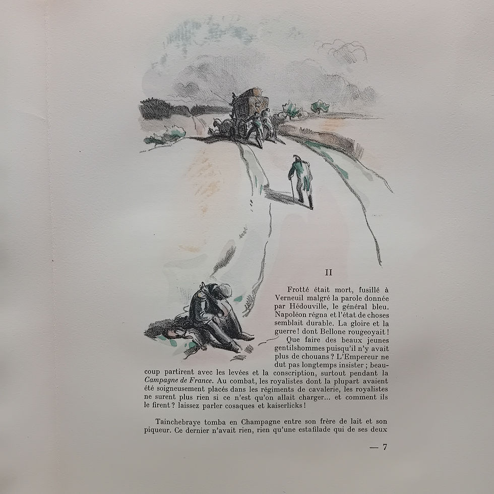 Thumbnail: LA VARENDE Jean de « Nez-de-Cuir » Lithographies de Henriette BELLAIR