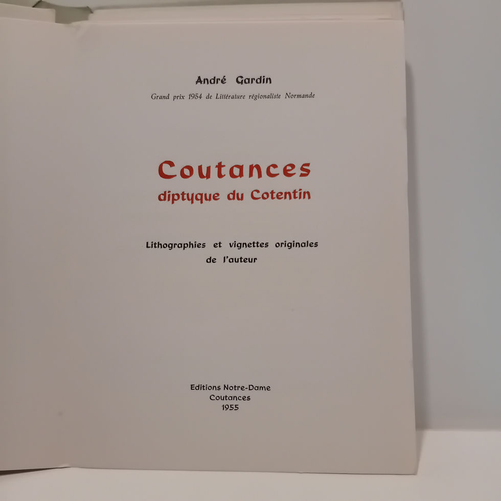 Miniature : GARDIN A. « Coutances – Diptyque du Cotentin »