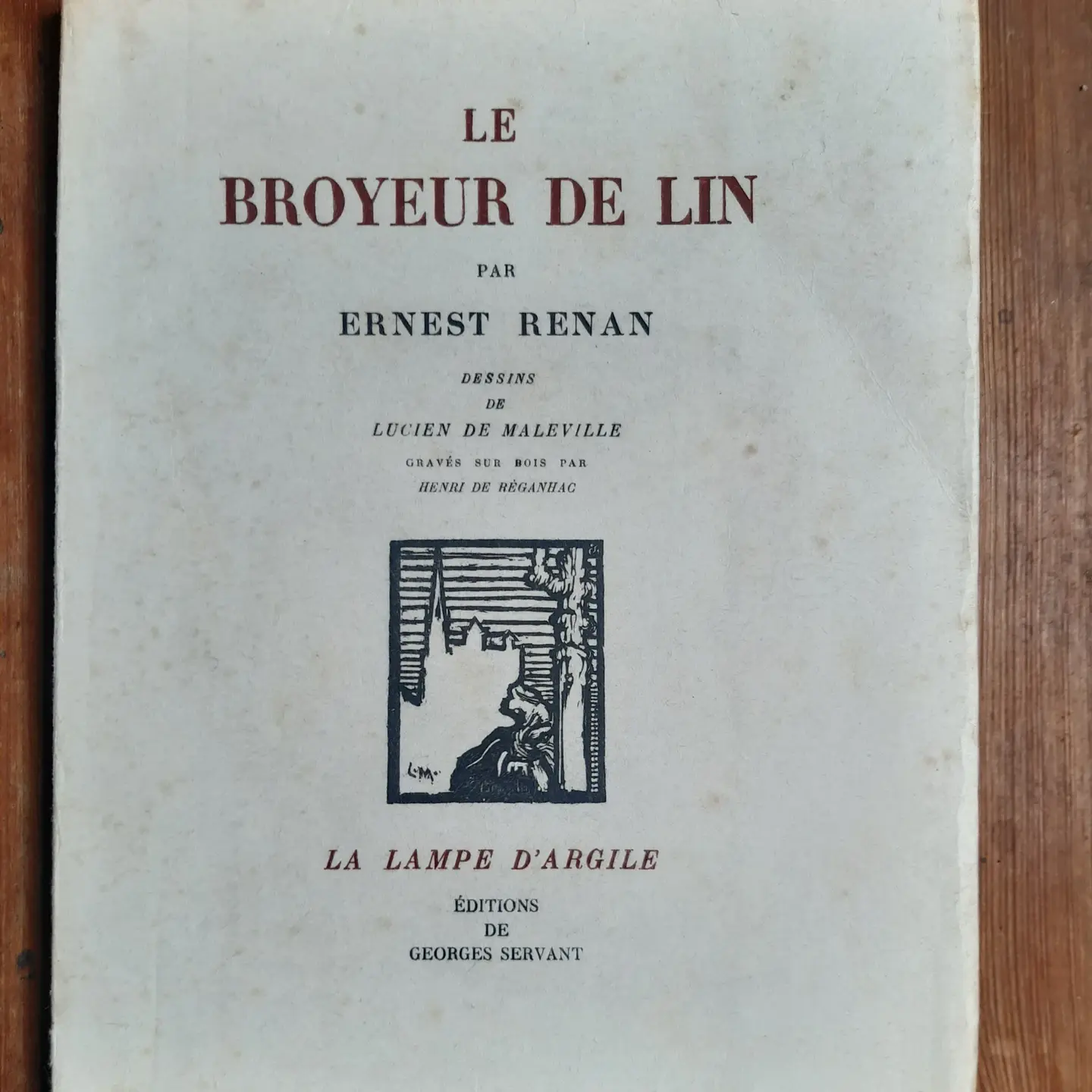 RENAN Ernest "Le Broyeur de Lin" - Exemplaire sur Japon