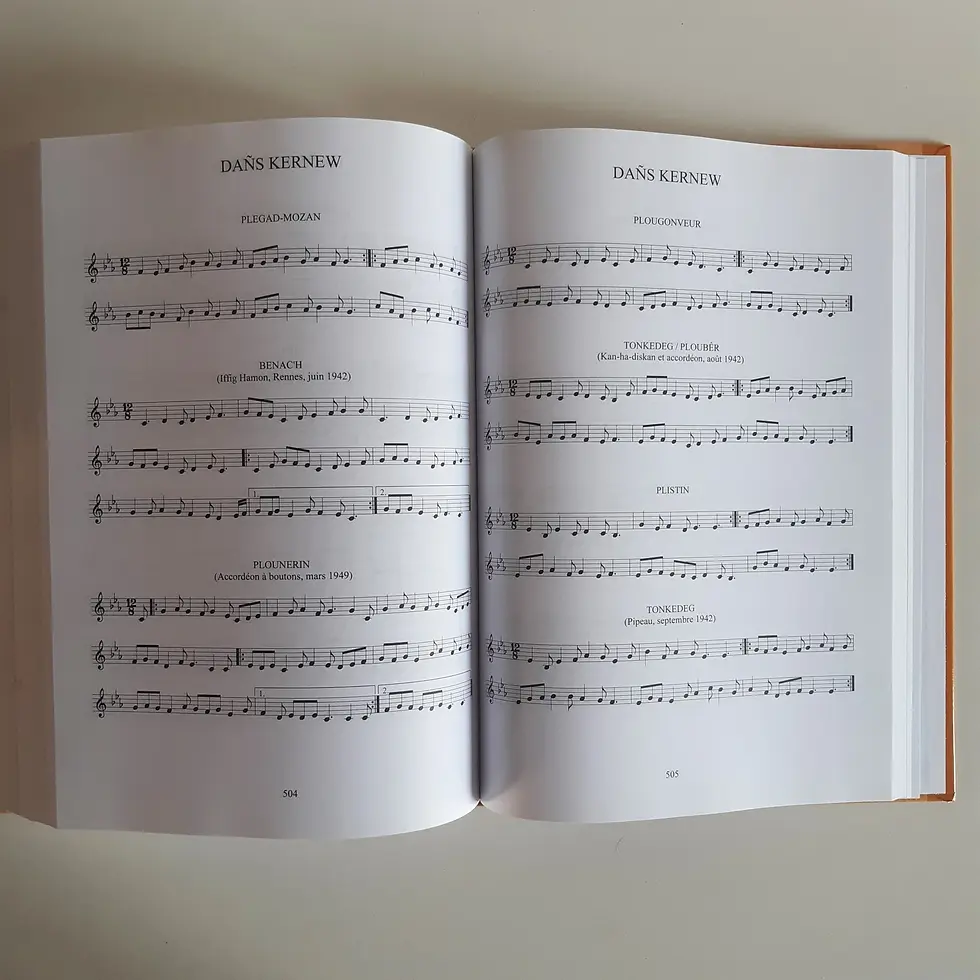 Miniature : MONJARRET Polig « Toniou Breiz-Izel – Musique populaire de Basse Bretagne. Tome