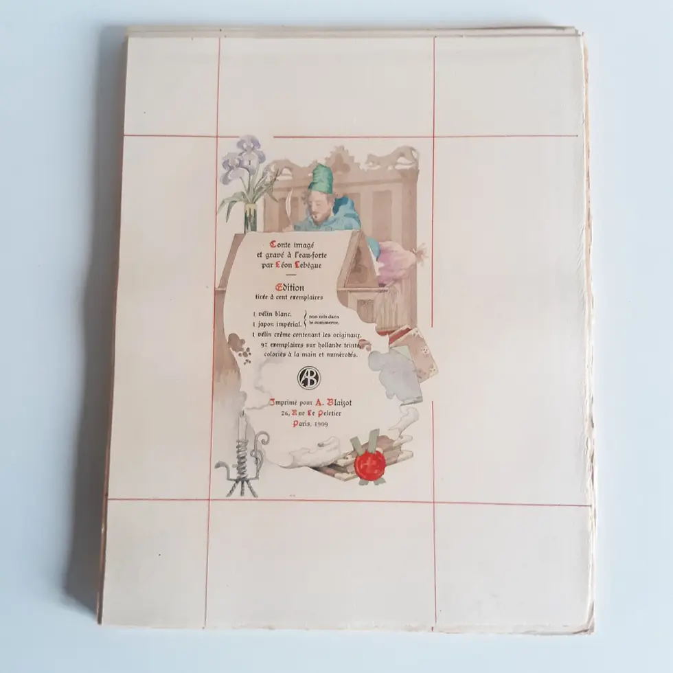 Miniature : VILLON F. "Les Regrets de la Belle Heaulmière"