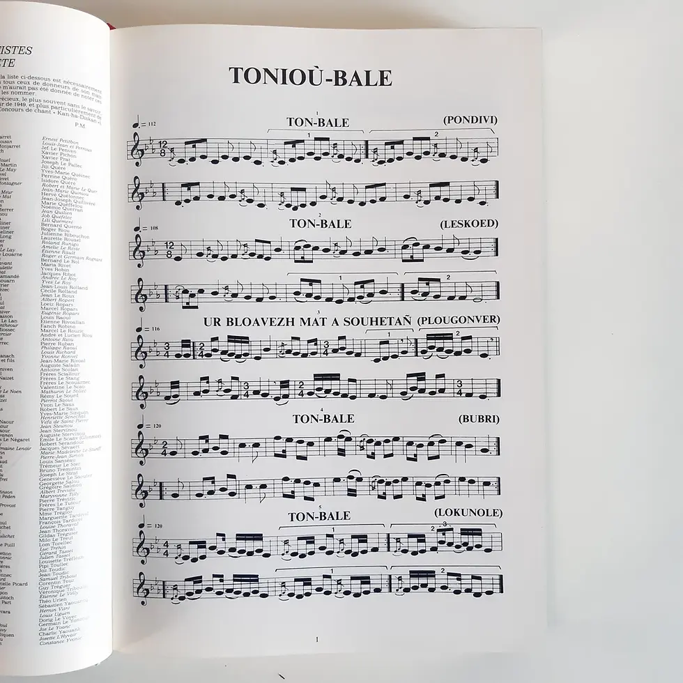 Miniature : MONJARRET Polig « Toniou Breiz-Izel – Musique populaire de Basse Bretagne »