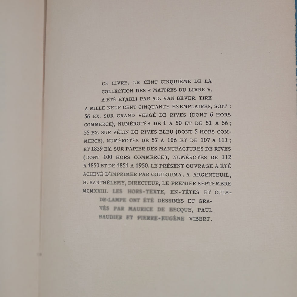 Miniature : VAN LERBERGHE Ch. « Entrevisions suivi de Poèmes posthumes »