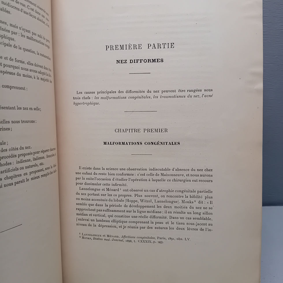 Miniature : NÉLATON Ch./OMBRÉDANNE L. « La Rhinoplastie »